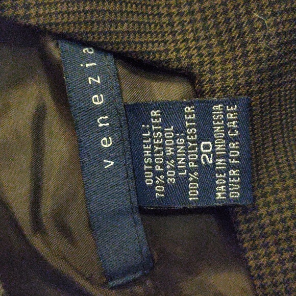 Venezia brown houndstooth jumper - Size 20 - Picture 3 of 4